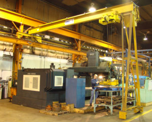 Single leg gantry crane